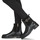Sapatos Mulher Botins Tommy cultivo Hilfiger THERMO MATERIAL MIX BELT BOOTIE Preto