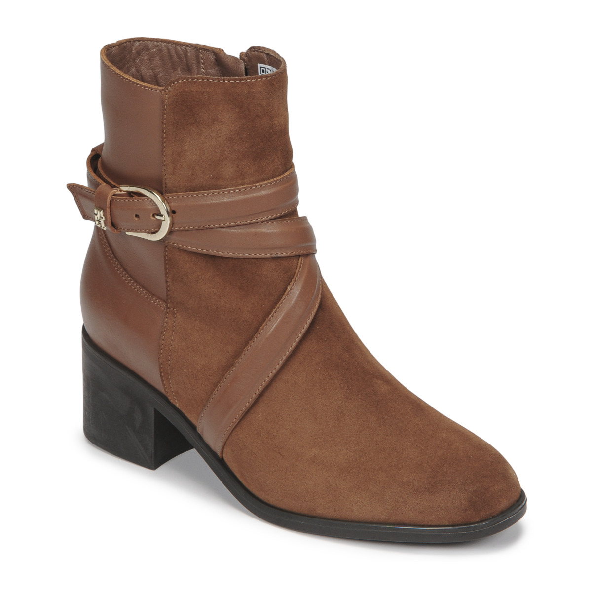 Sapatos Mulher Botins Tommy Hilfiger ELEVATED ESSENTIAL MIDHEEL BOOT Camel