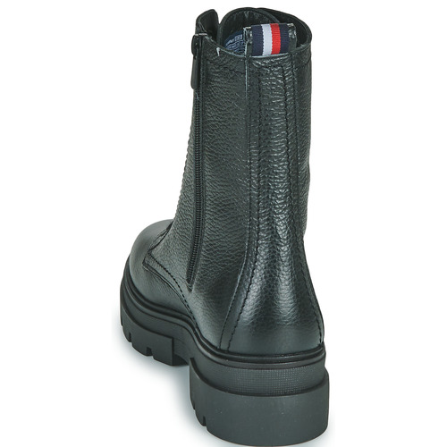 Tommy Hilfiger MONOCHROMATIC LACE UP BOOT Preto