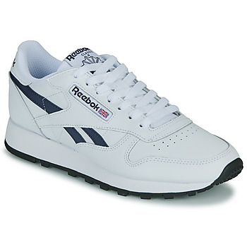 Sapatos Sapatilhas Navy-Aqua Reebok Classic CLASSIC LEATHER Branco / Marinho