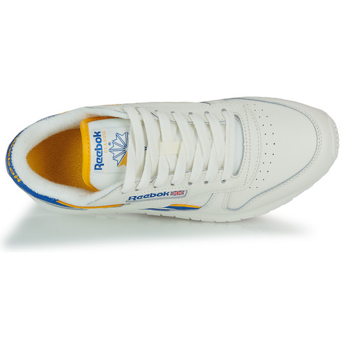 Reebok Classic CLASSIC LEATHER Branco / Azul / Amarelo