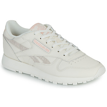 Sapatos Mulher Sapatilhas Reebok Classic CLASSIC LEATHER Bege / Rosa
