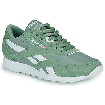 Sapatos Sapatilhas Kinetica Reebok Classic CLASSIC LEATHER NYLON Verde / Branco