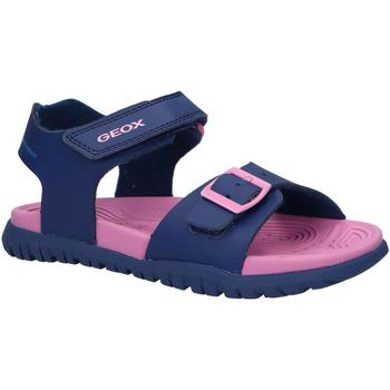 Sapatos Rapariga Sandálias Geox J35HQA 000BC J SANDAL FUSBETTO Azul
