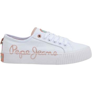 Sapatos Rapariga Sapatilhas Pepe JEANS Tulle  Branco