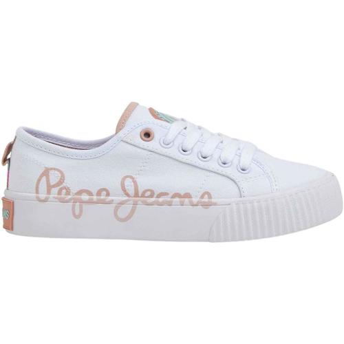 Sapatos Rapariga Sapatilhas Pepe Light JEANS  Branco