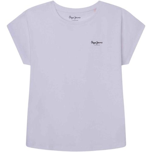 Textil Rapariga T-shirts e Pólos Pepe Octagon JEANS  Branco