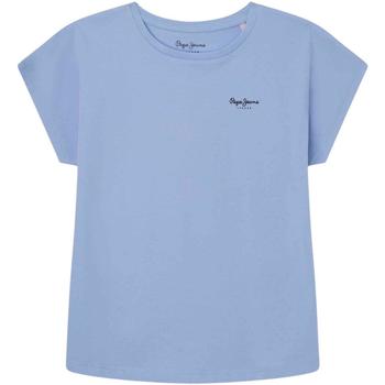 Textil Rapariga T-shirts e Pólos Pepe Lourdes JEANS  Azul