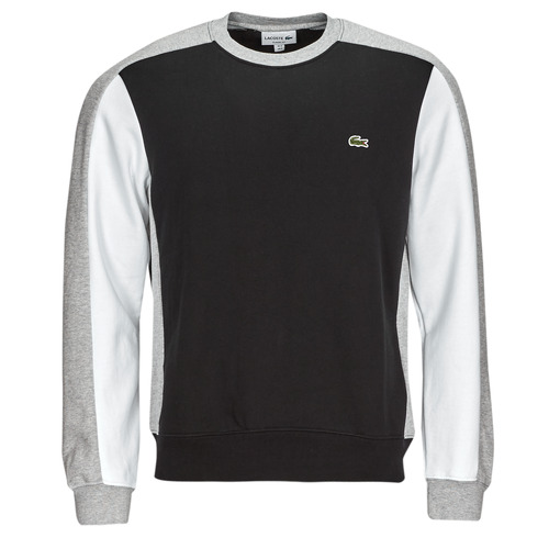 Textil Homem Sweats Lacoste noir SH1299-EQD Preto / Branco / Cinza