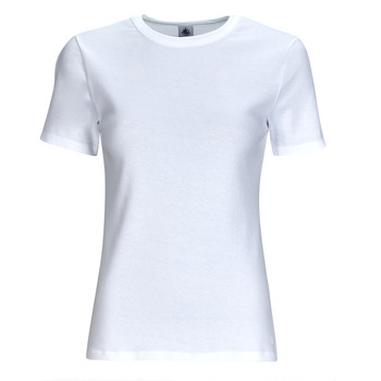 Textil Mulher T-Shirt mangas curtas Petit Bateau MC COL ROND Branco