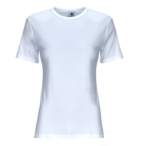 Textil Mulher Under Armout t-shirt in blue Petit Bateau MC POINTE COCOTTE Branco