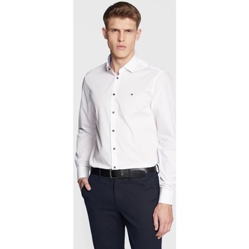 Textil Homem Camisas mangas comprida Tommy Hilfiger MW0MW29136 Branco