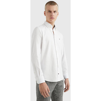 Textil Homem Camisas mangas comprida Tommy Hilfiger MW0MW29143 Branco