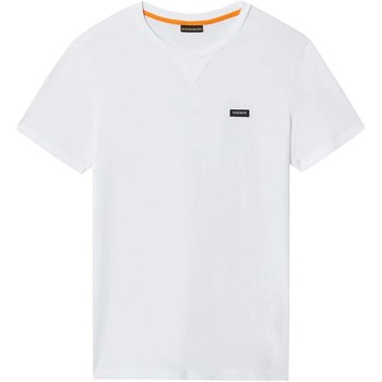 Textil Homem T-Shirt polo mangas curtas Napapijri NP0A4G36 Branco