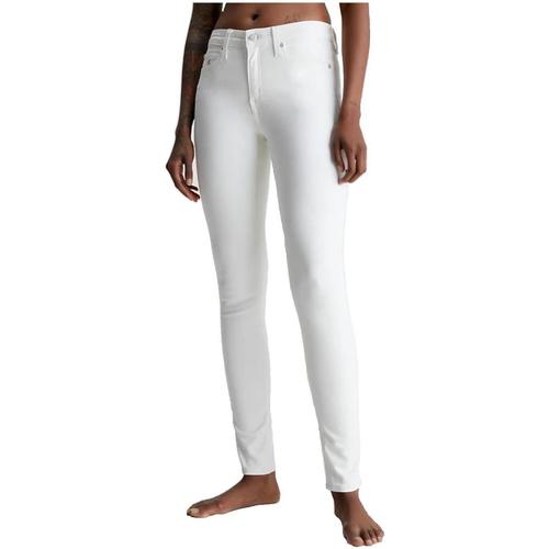 Textil Mulher Calças halve Calvin Klein Jeans  Branco