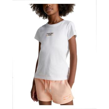 Textil Rapariga ermanno scervino cotton shorts Calvin Klein Jeans  Branco