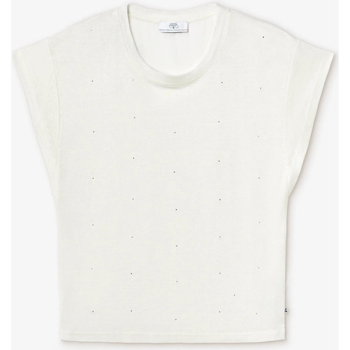 Textil Mulher T-shirts e Pólos Calça com bolsosises T-shirt OVERS Branco