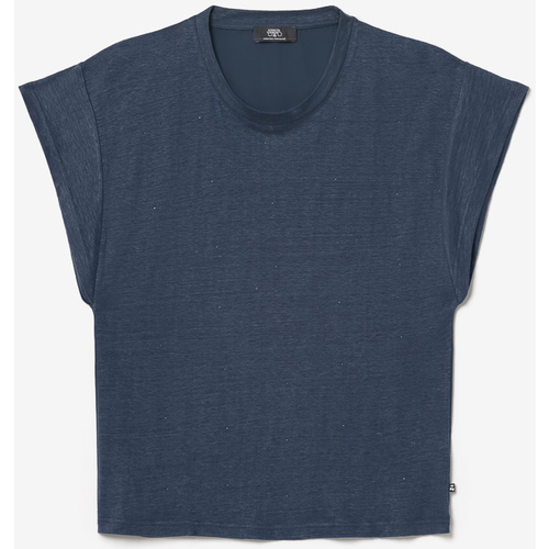 Textil Mulher T-shirts e Pólos Le Temps des Cerises T-shirt OVERS Azul