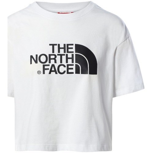Textil Mulher T-Shirt mangas curtas The North Face Cropped Easy Tee Branco