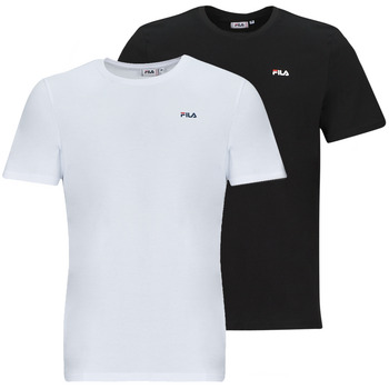 Textil Homem T-Shirt mangas curtas Fila BROD TEE PACK X2 Branco / Preto