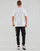 Textil Homem T-Shirt mangas curtas Fila peaked-collar puff-sleeve shirt Branco / Preto