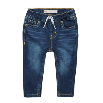 Textil Rapaz Calças leopard Jeans Levi's  SKINNY DOBBY PULL ON PANTS Azul