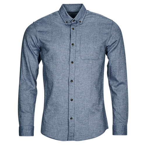 Textil Homem Camisas mangas comprida Jjsanto Hybrid Jacket JJECLASSIC MELANGE SHIRT LS SN Azul
