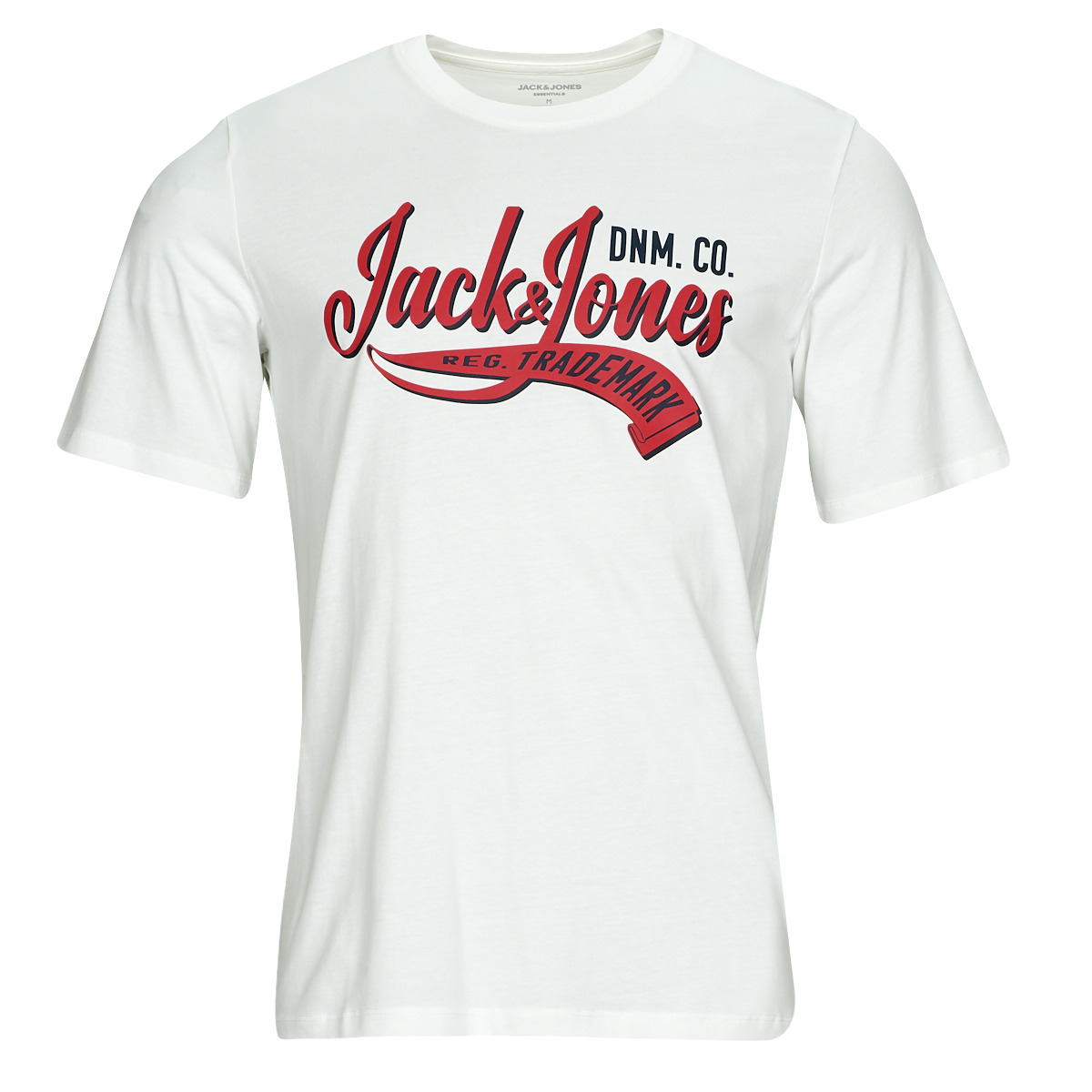 Textil Homem T-Shirt zip mangas curtas Jack & Jones JJELOGO TEE SS O-NECK 2 COL AW23 SN Branco