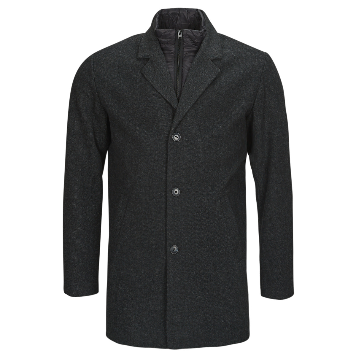 Textil Homem Casacos/Blazers Sweats & Polares Jogue, defina e combine Cinza