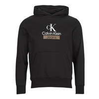 Textil Homem Sweats calcetines Calvin Klein Jeans STACKED ARCHIVAL HOODY Preto