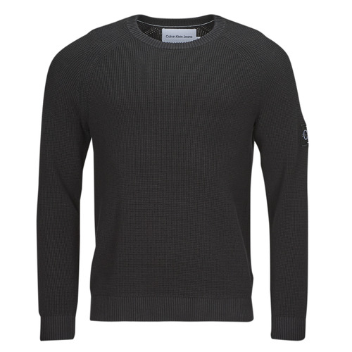Textil Homem camisolas Icon Calvin Klein Jeans BADGE EASY SWEATER Preto