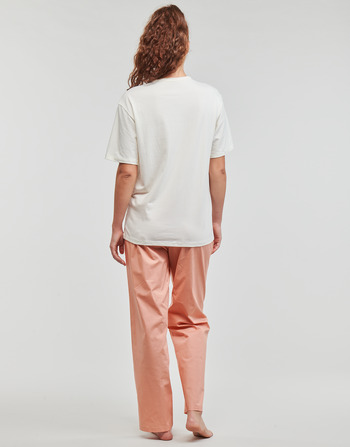 Calvin Klein Jeans SLEEP SET Bege / Rosa