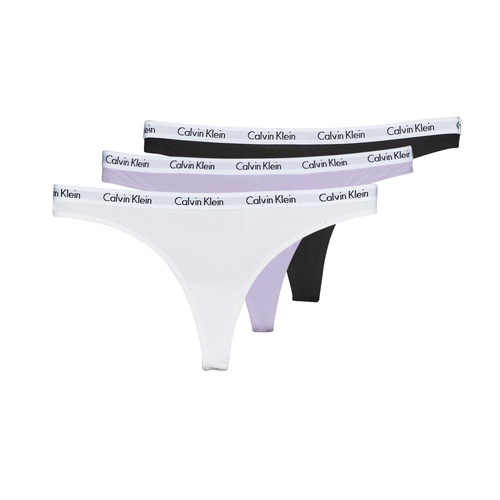 Transfer Mesh fabric on main body prevents overheating while wearing shell shorts Mulher Fios dental Calvin Klein Jeans THONG X3 Preto / Branco / Lilás