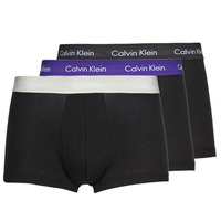 Roupa de interior Homem Boxer Calvin Klein cotton-jersey JEANS LOW RISE TRUNK X3 Preto