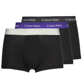 Roupa de interior Homem Boxer Calvin Klein Jeans LOW RISE TRUNK X3 Preto