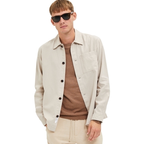 Selected Noos Sobrecamisa Linen - Angora Bege