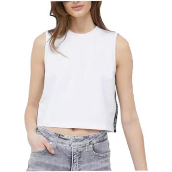 Textil Mulher T-Shirt mangas curtas Calvin Klein Jeans  Branco