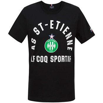 Textil Criança Tusty logo-print cotton T-shirt Le Coq Sportif  Preto