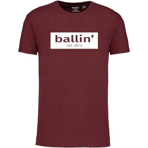 Textil Homem em 5 dias úteis Ballin Est. 2013 Cut Out Logo Shirt Vermelho