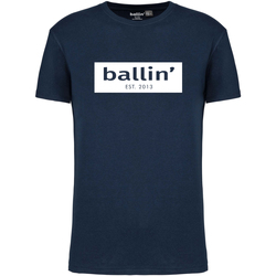 Textil Homem T-Shirt mangas curtas Ballin Est. 2013 Cut Out Logo sweater Shirt Azul