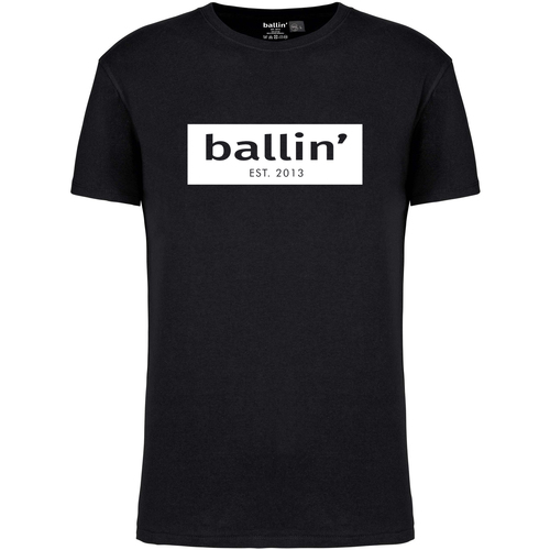 Textil Homem em 5 dias úteis Ballin Est. 2013 Cut Out Logo Shirt Preto