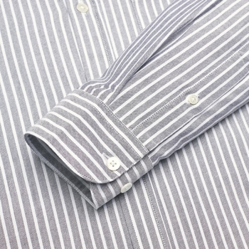 Portuguese Flannel Camisa Belavista Stripe - Black Cinza