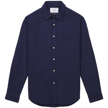 Textil Homem Camisas mangas comprida Portuguese Flannel Camisa Teca - Navy Azul