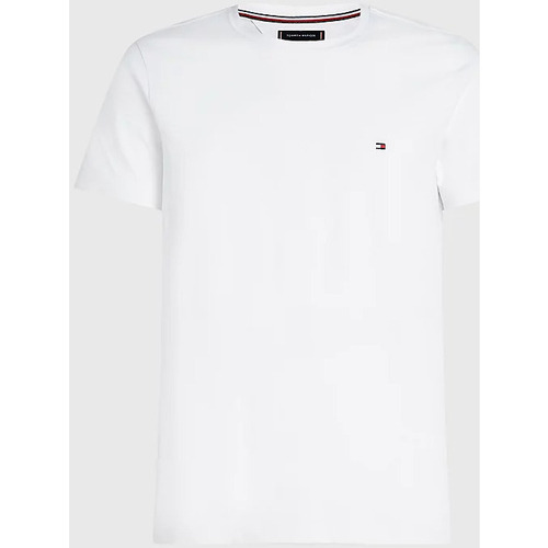 Textil Homem T-shirts e Pólos Tommy Hilfiger MW0MW27539 Branco