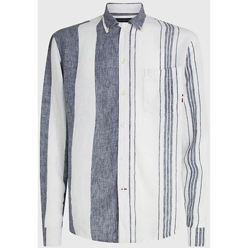 Textil Homem Camisas mangas comprida Tommy Hilfiger MW0MW30895 Branco