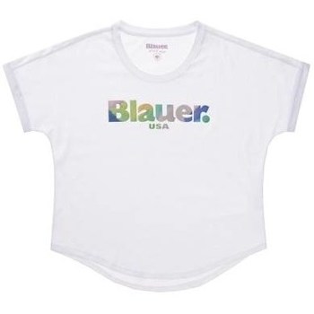 Textil Mulher T-Shirt mangas curtas Blauer BLDH02243100 Branco