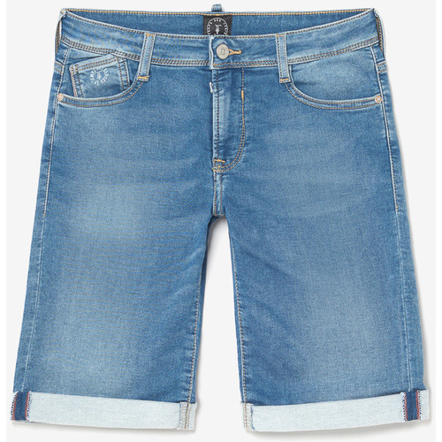 Textil Rapaz Shorts / Bermudas tenis infantil adidas tensaurus velcro branco preto COL Bermudas calções em ganga JOGG Azul