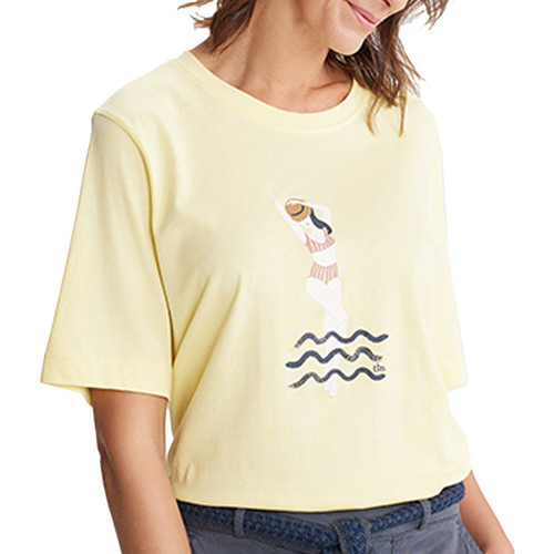 Textil Mulher T-shirts con e Pólos TBS  Amarelo