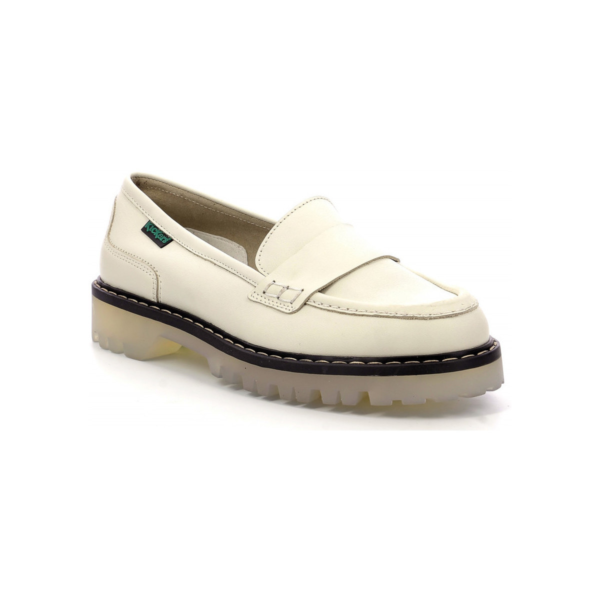 Sapatos Mulher Mocassins Kickers Deck Loafer Branco