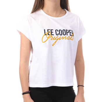 Textil Mulher T-Shirt mangas curtas Lee Cooper  Branco